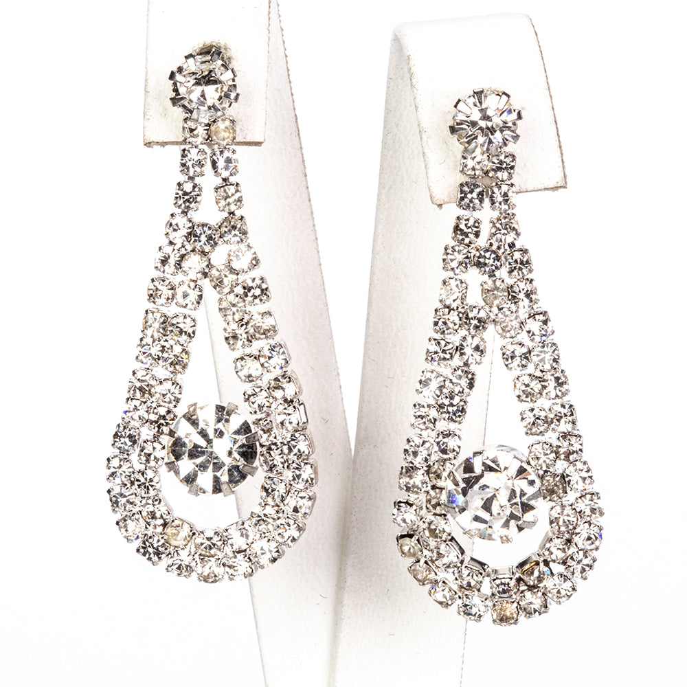 Schmuckgarnitur aus aus goldplattierter Legierung mit weißem Emporia® Kristall