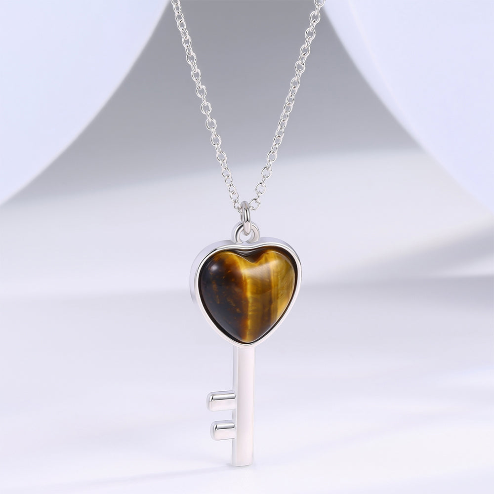 Halskette aus goldplattierter Legierung mit braunem Emporia® Kristall
