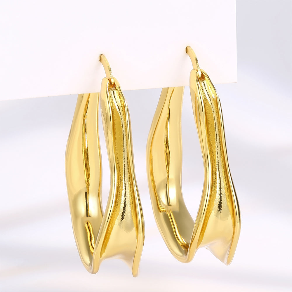 Ohrringe aus goldplattierter Legierung