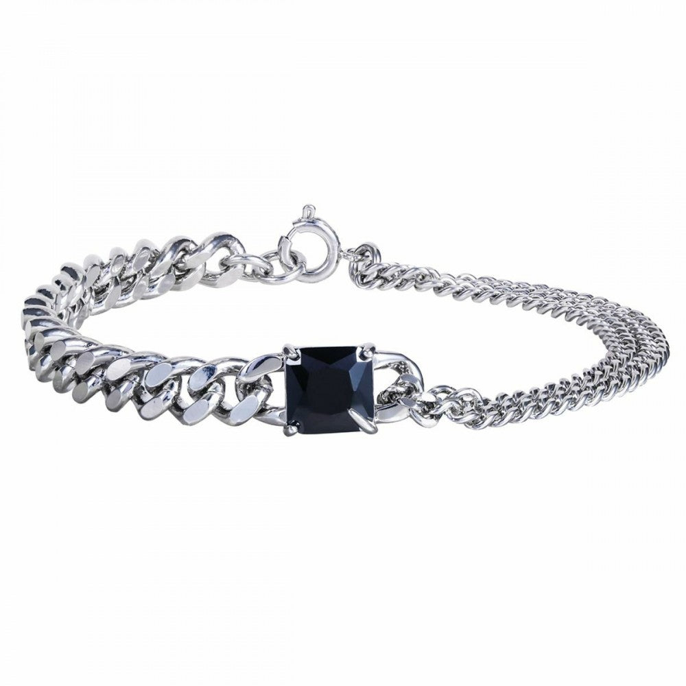 Armband aus goldplattiertesr Legierung mit weißem Emporia® Kristall