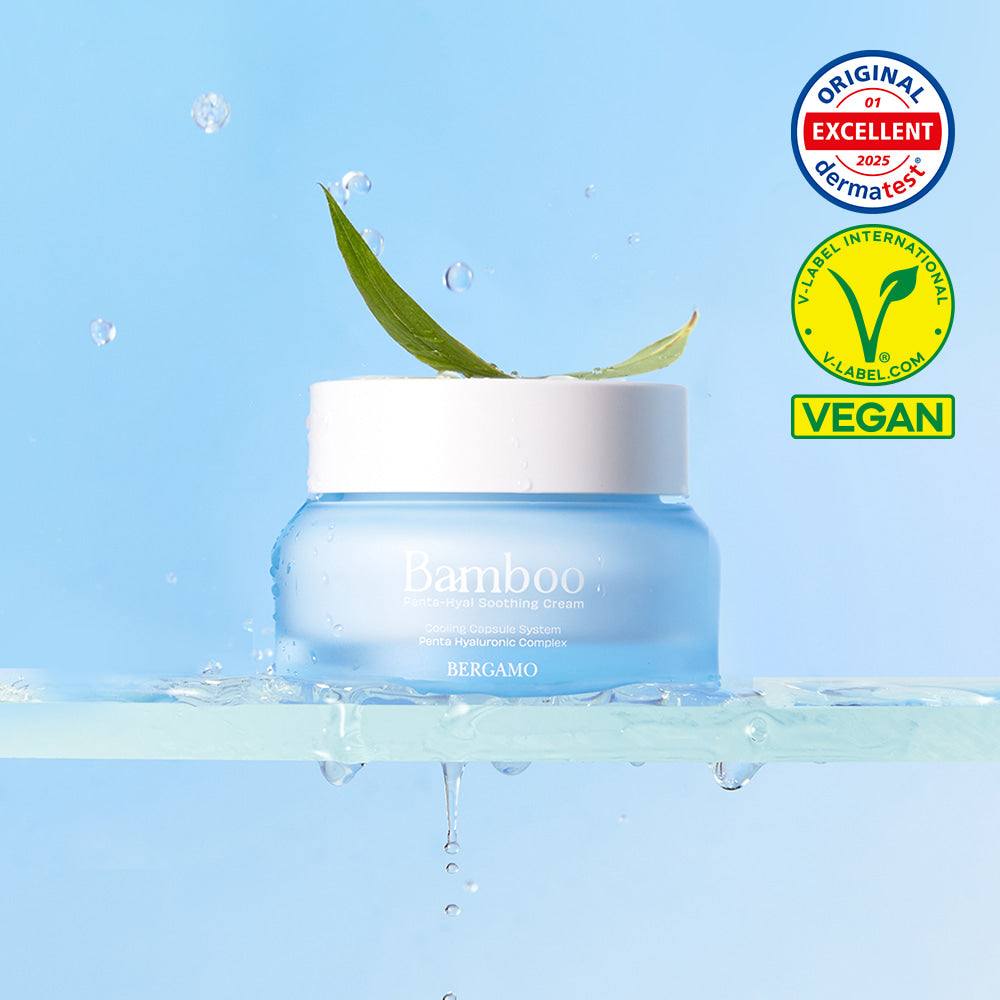 BERGAMO Bamboo 5-in-1 Gesichtscreme mit Hyaluronsäure zur Beruhigung der Haut – 50 ml