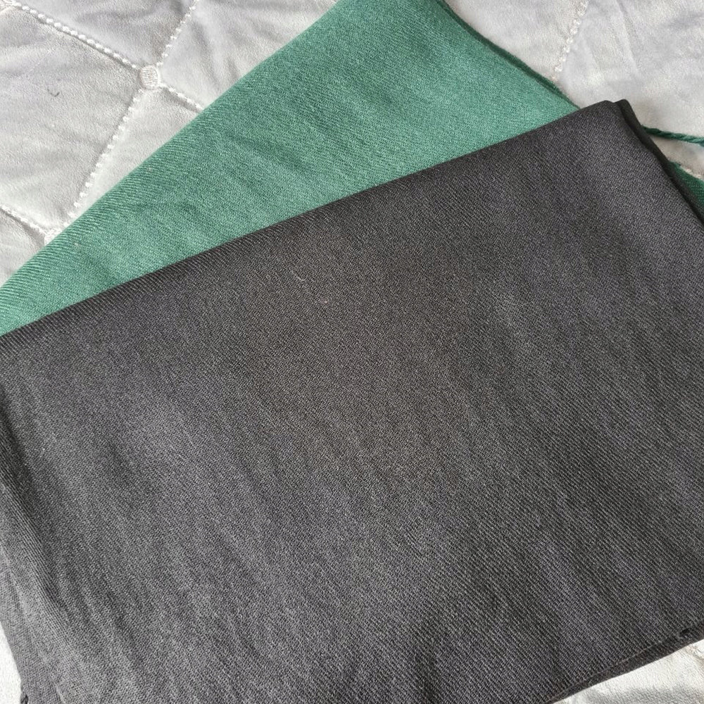 Eleganter "Kaschmir"-Schal Waldgrün