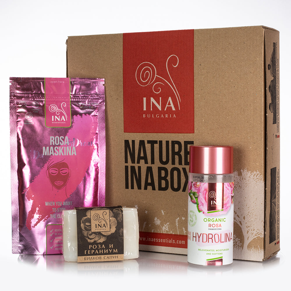 Rose Hautpflege-Paket - Natürliche Pflege für reife und trockene Haut