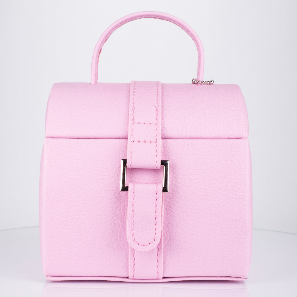 Schmuckkästchen mit Spiegel, rosa