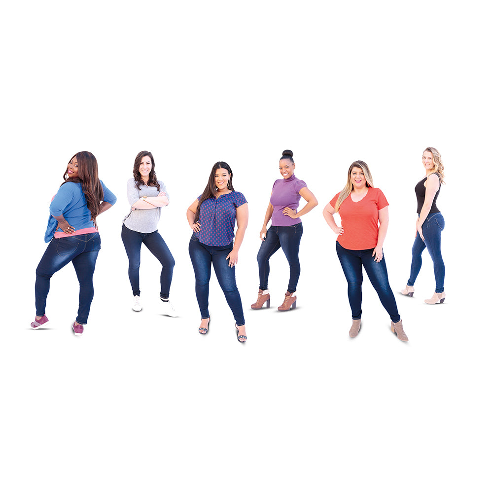 MyFit Jeans Leggings - Leggings in Denim-Optik, die zu jedem Körpertyp passen (EU size: 44-50)