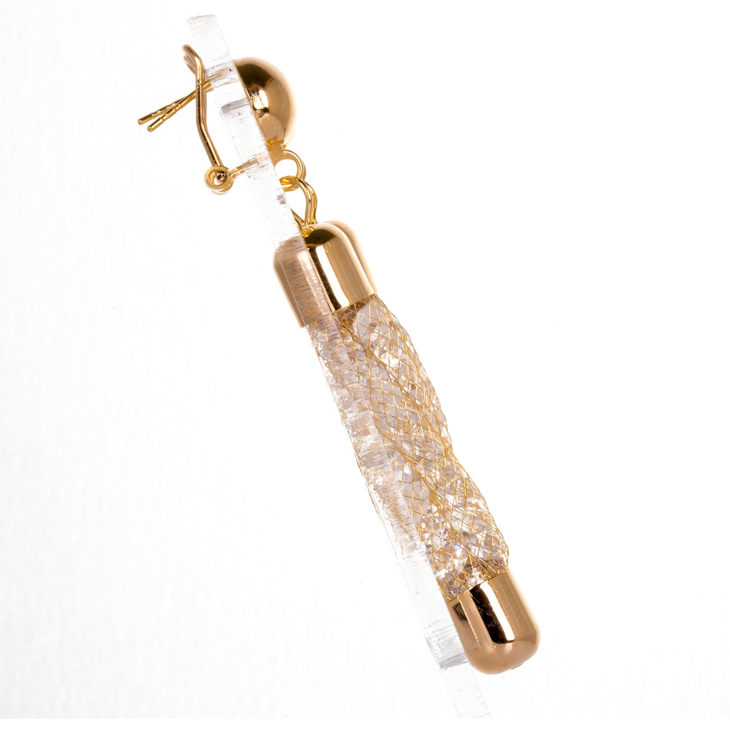 Schmuckgarnitur aus aus goldplattierter Legierung mit mehrfarbigem Emporia® Kristall