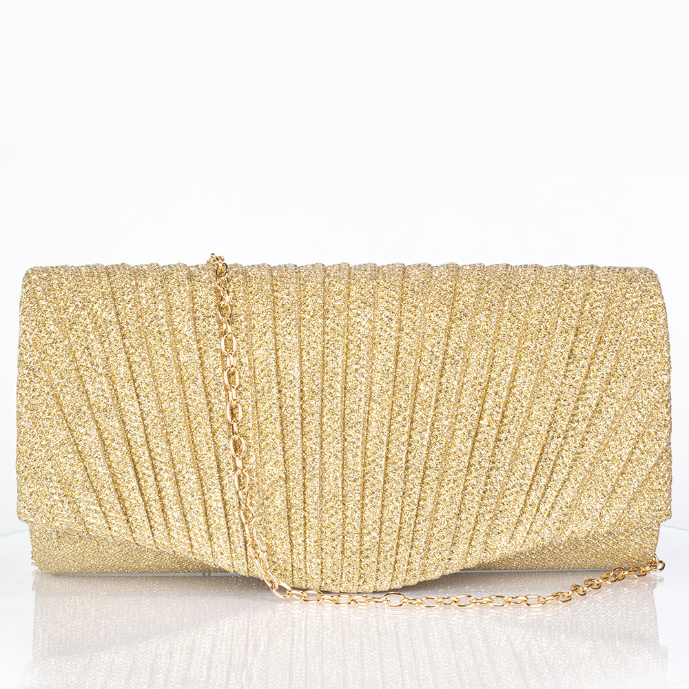Tasche aus goldplattierter Legierung mit weißem Emporia® Kristall