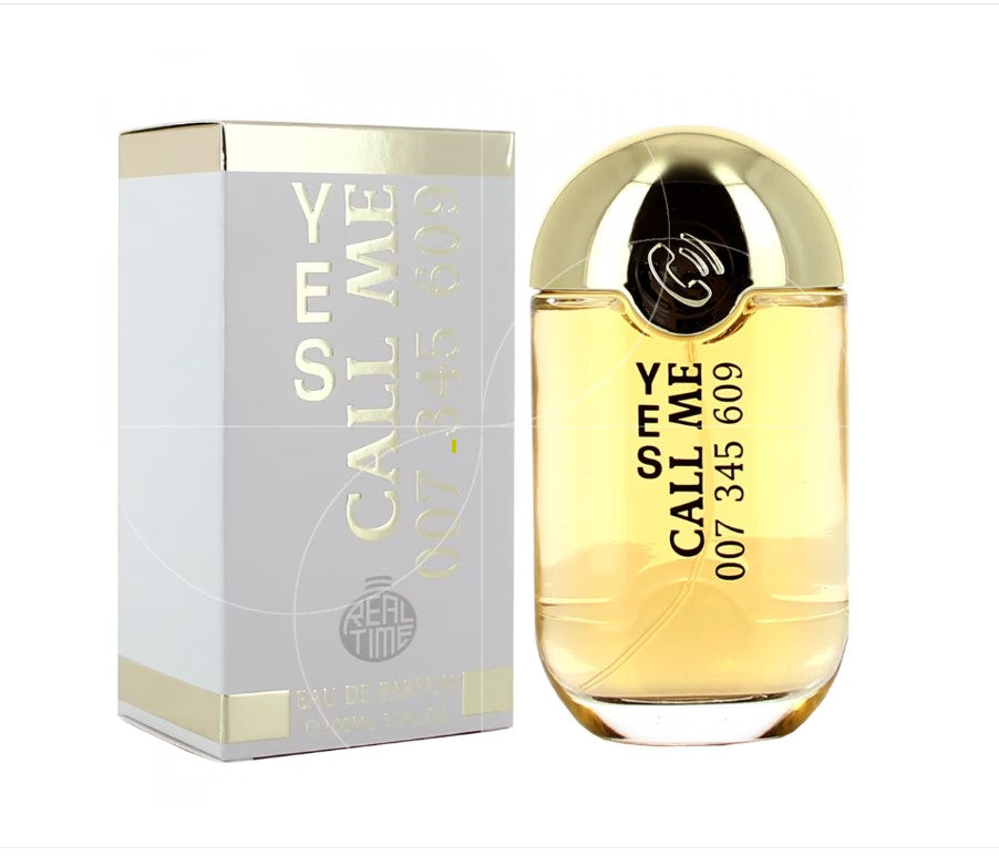 100 ml Real Time Yes Call Me, Eau de Parfum, floraler und fruchtiger Duft mit süßen und orientalischen Noten