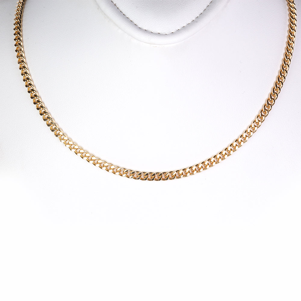 Schmuckgarnitur aus aus goldplattierter Legierung mit Glasperle