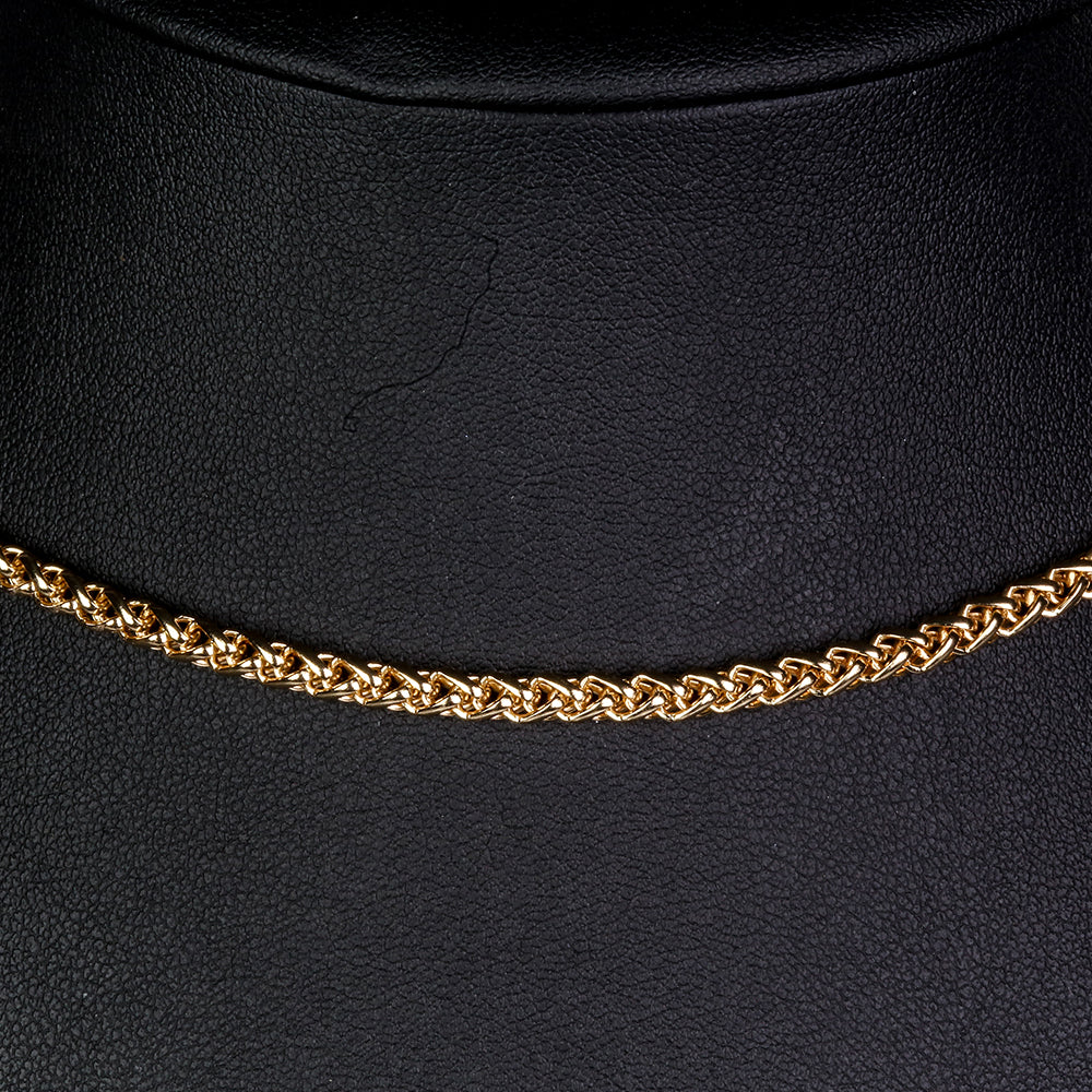 Schmuckgarnitur aus aus goldplattierter Legierung mit Glasperle