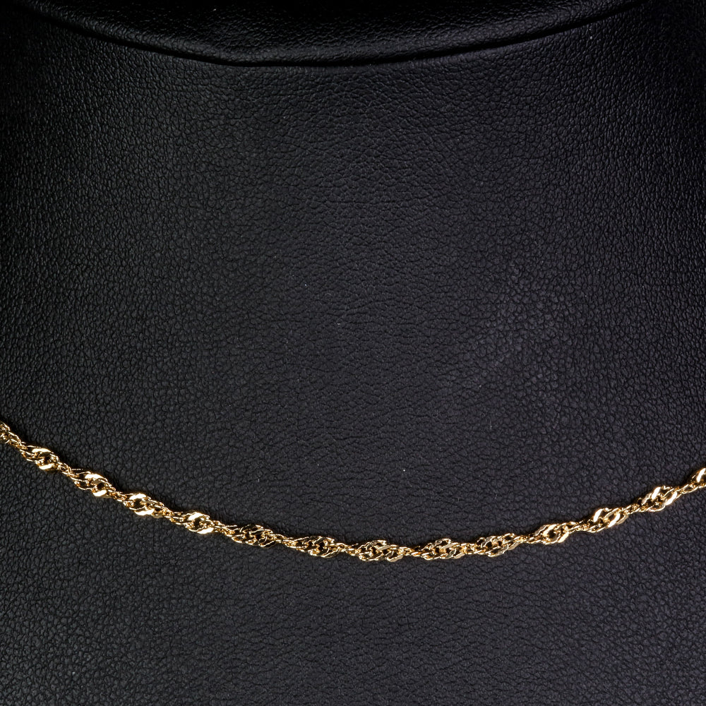 Schmuckgarnitur aus aus goldplattierter Legierung mit Glasperle