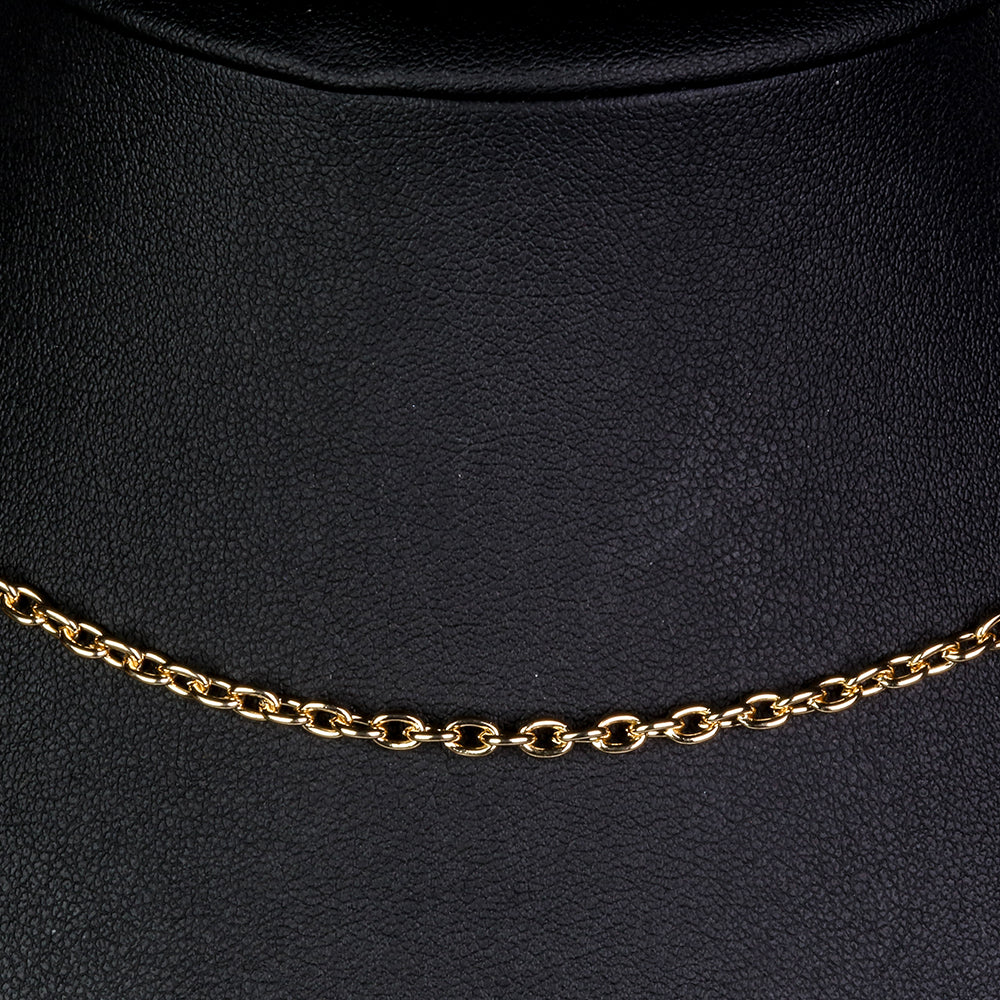 Schmuckgarnitur aus aus goldplattierter Legierung mit Glasperle