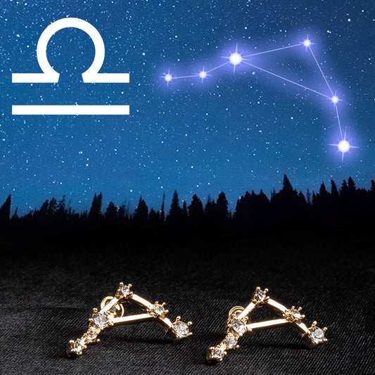 Ohrringe aus goldplattierter Legierung mit weißem Emporia® Kristall