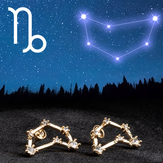 Ohrringe aus goldplattierter Legierung mit weißem Emporia® Kristall