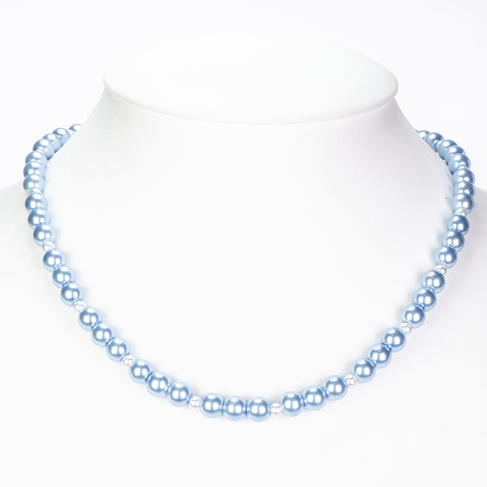 künstlicher Perle Halskette mit Glasperle