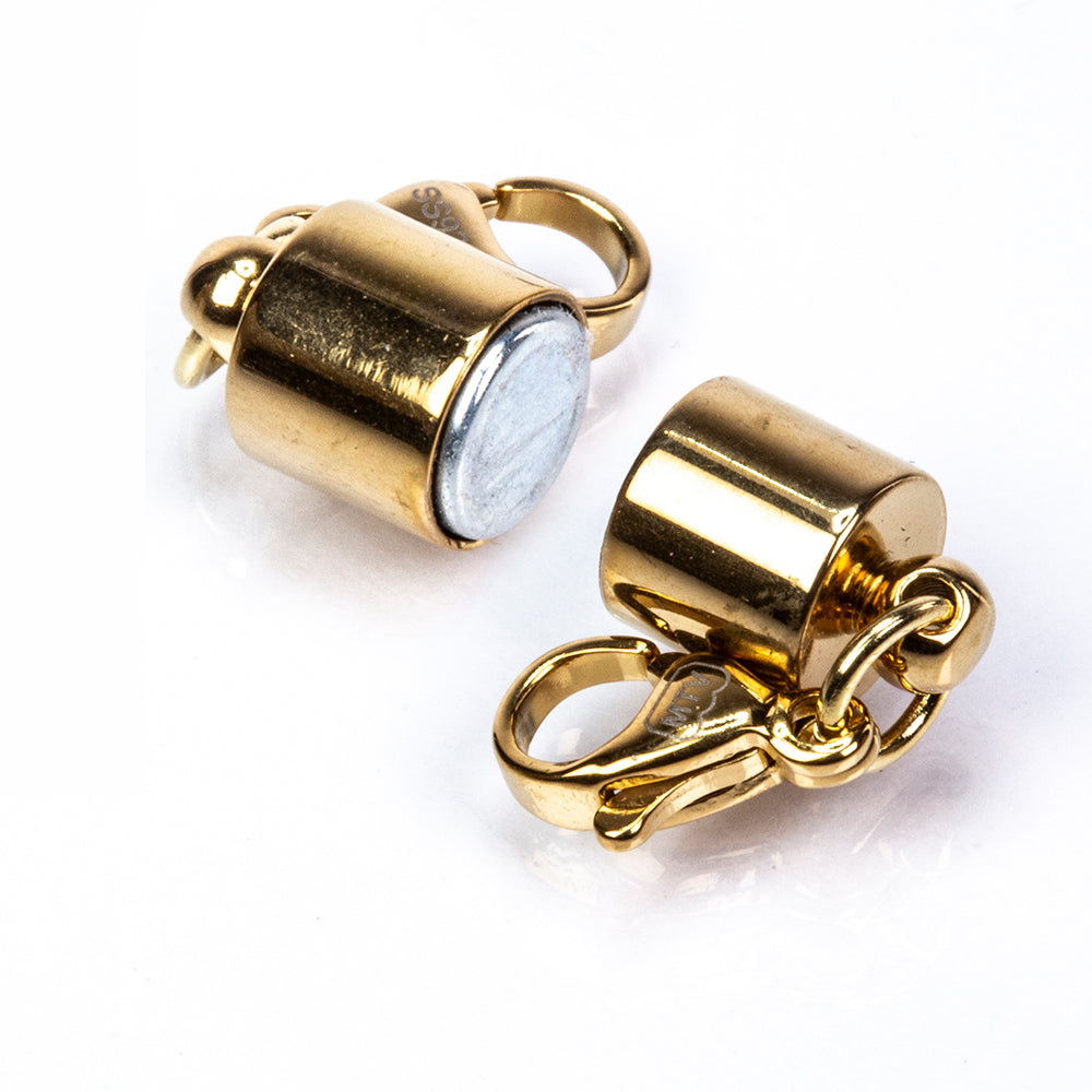 Magnetverschluss aus goldplattiertem Silber