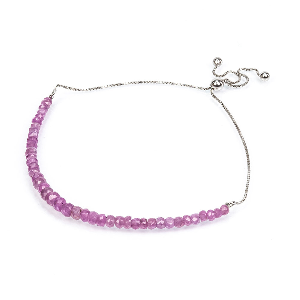 Silberarmband mit Rubin aus Mosambik