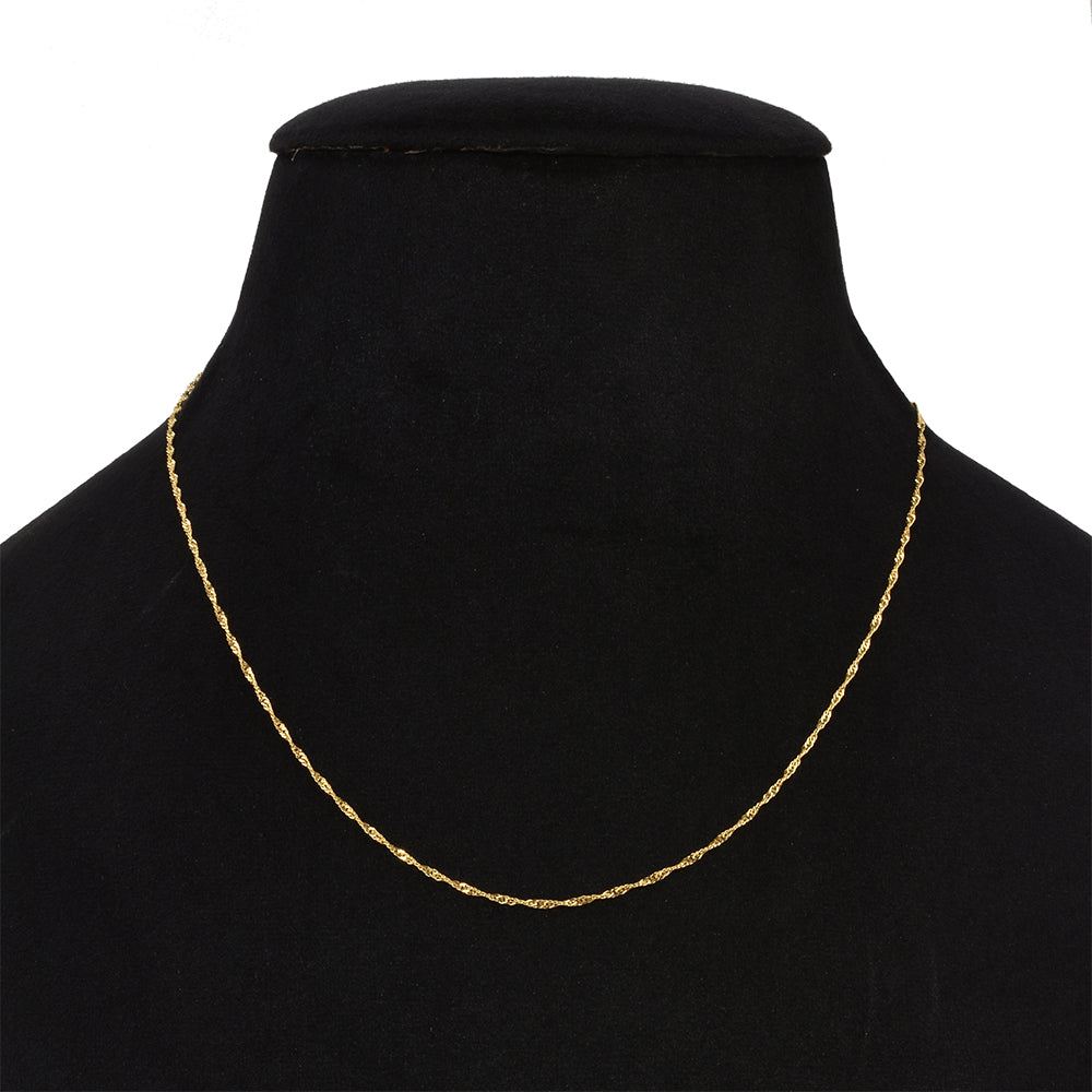 Goldplattierte Silberhalskette