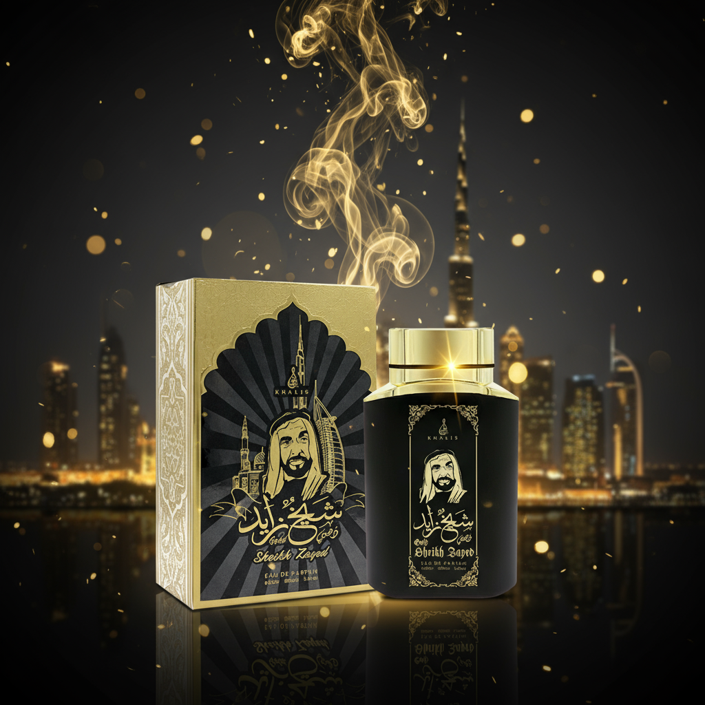 100 ml Eau de Parfum SHEIKH ZAYED GOLD Würzig-Holziger Duft für Männer