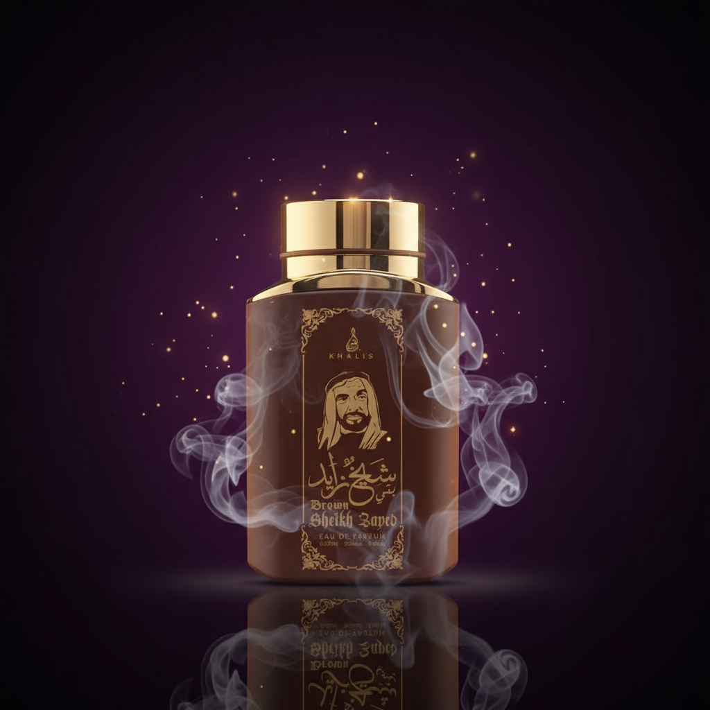 100 ml Eau de Parfum SHEIKH ZAYED BROWN Oud-Vanille-Duft für Männer
