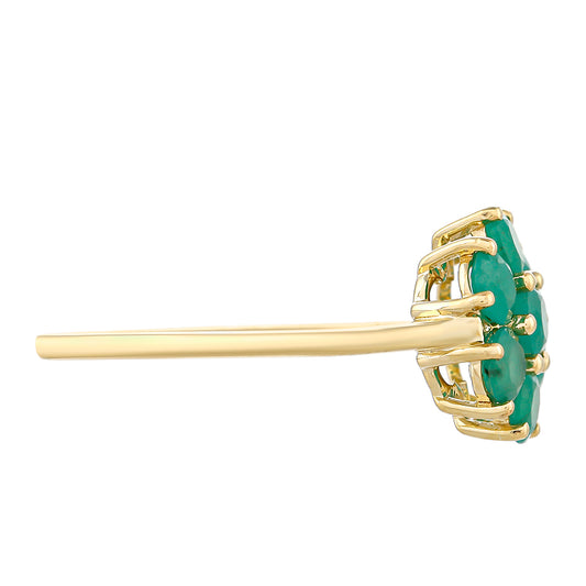 Goldring mit brasilianischem Smaragd