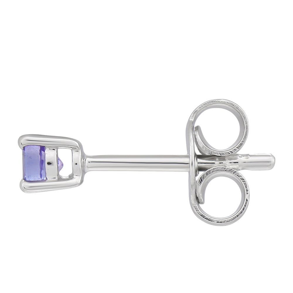 Silberohrringe mit Tansanit - Klasse AAA