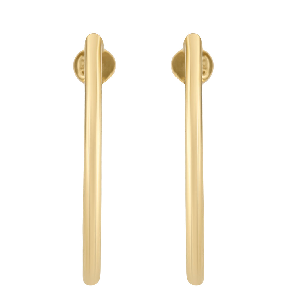Goldplattierte Silberohrringe