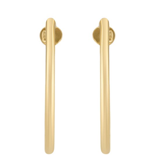 Goldplattierte Silberohrringe