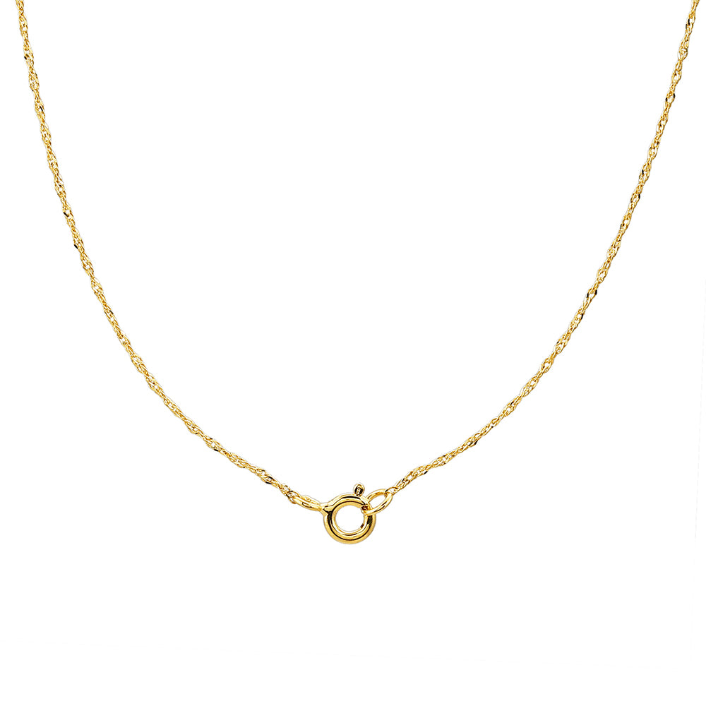 Goldplattierte Silberhalskette