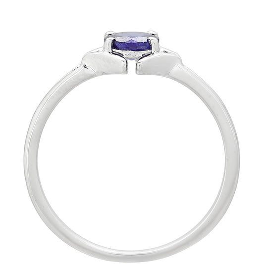 Silberring mit Thai Saphir