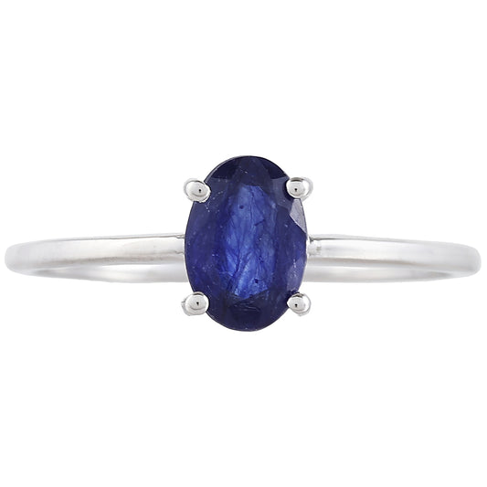 Silberring mit Thai Saphir