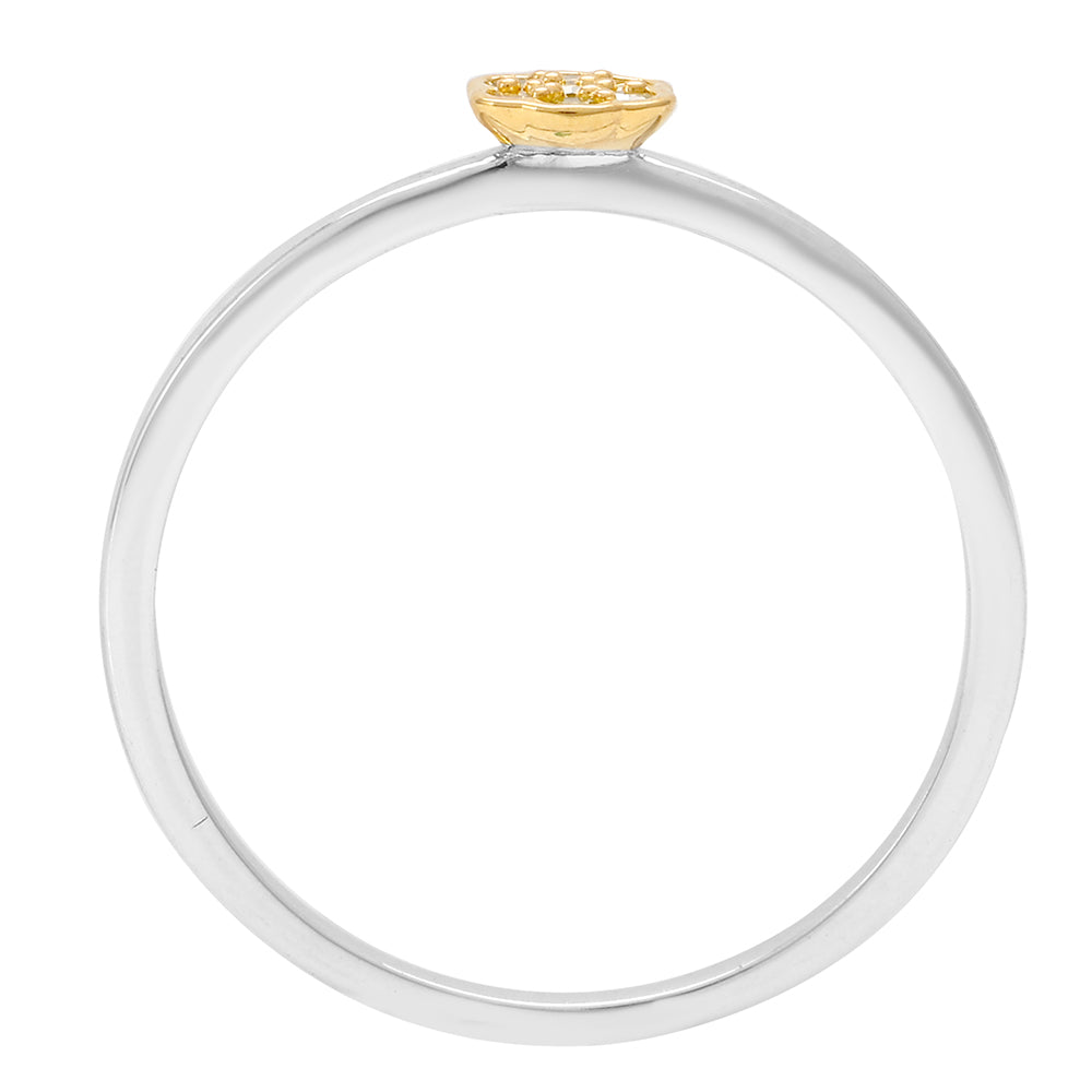 Silberring mit Veroneser grüner Diamant