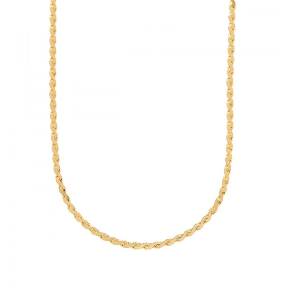 Goldplattierte Silberhalskette