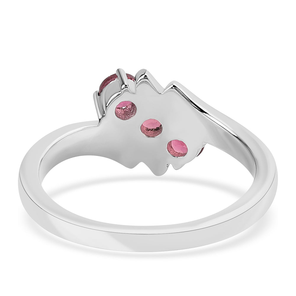 Silberring mit Rubellit aus Cruzeiro