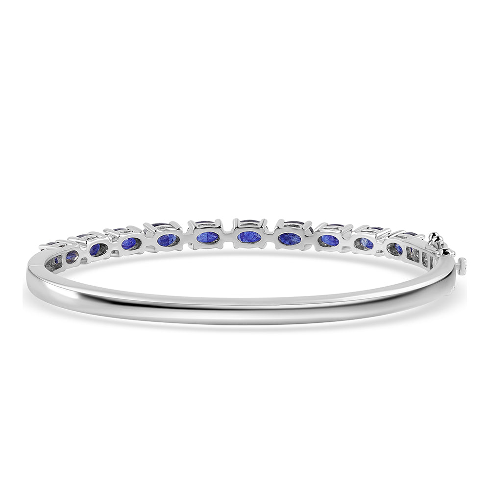 Silberarmband mit australischem blauem Saphir