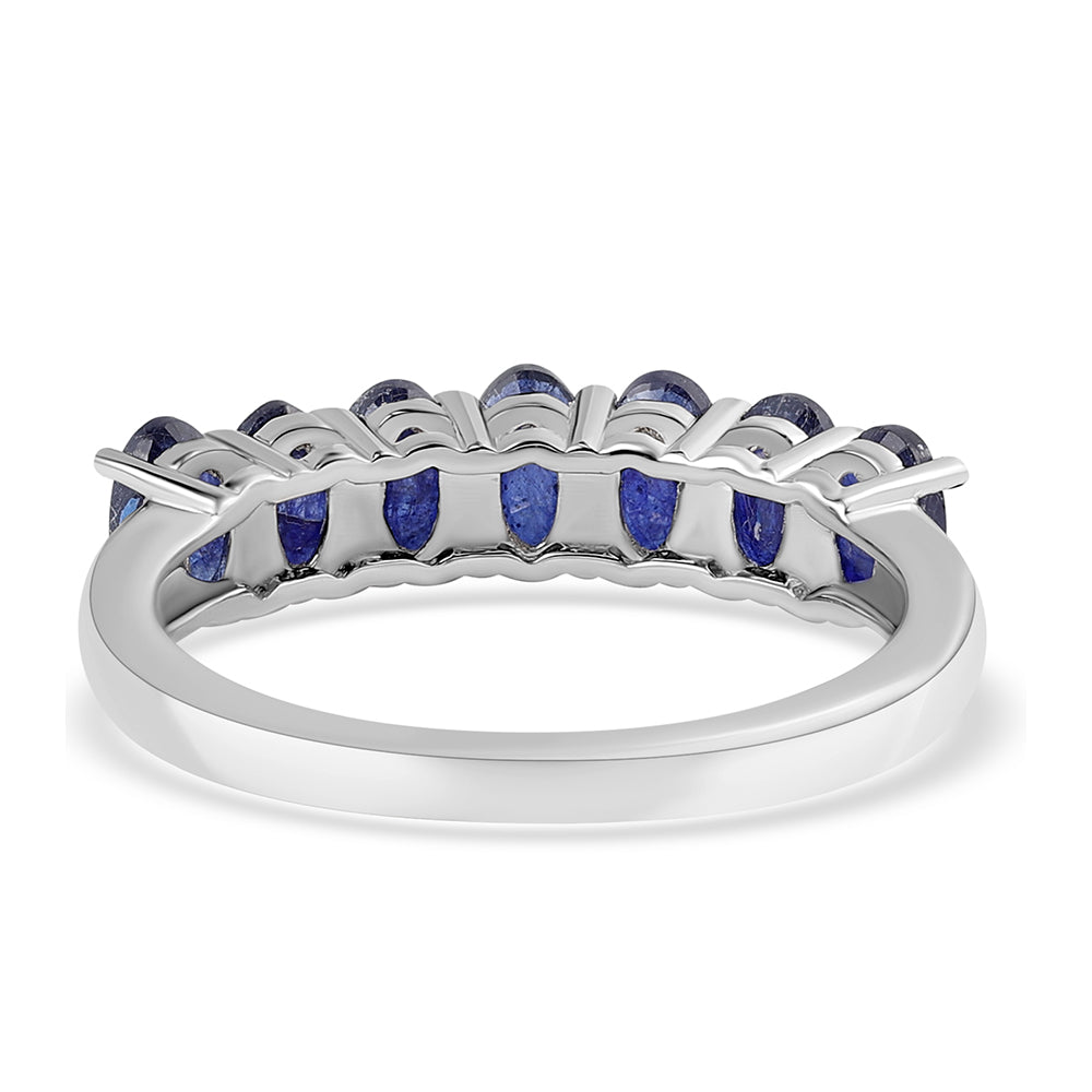 Silberring mit australischem blauem Saphir