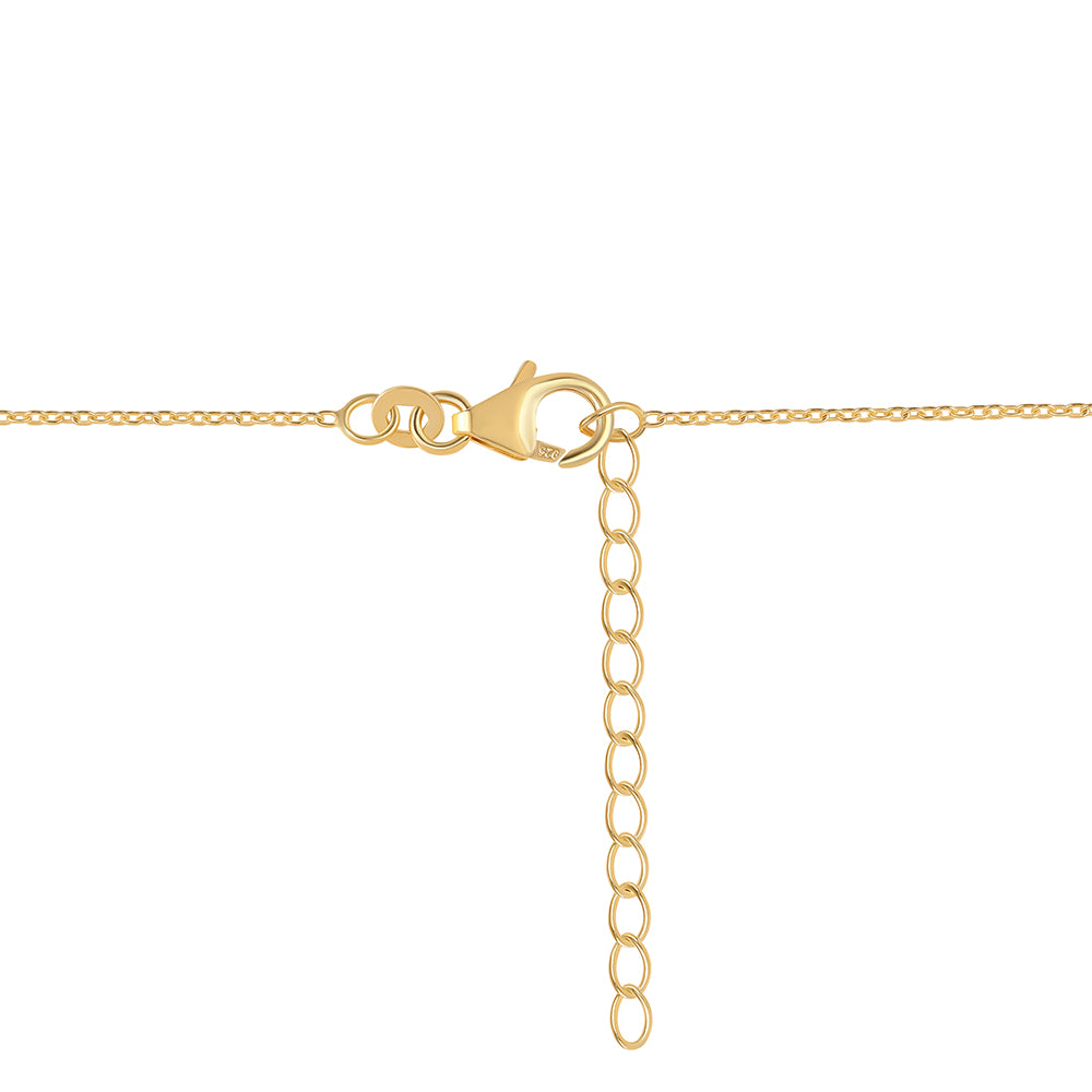 Goldplattierte Silberhalskette mit Iolith 2