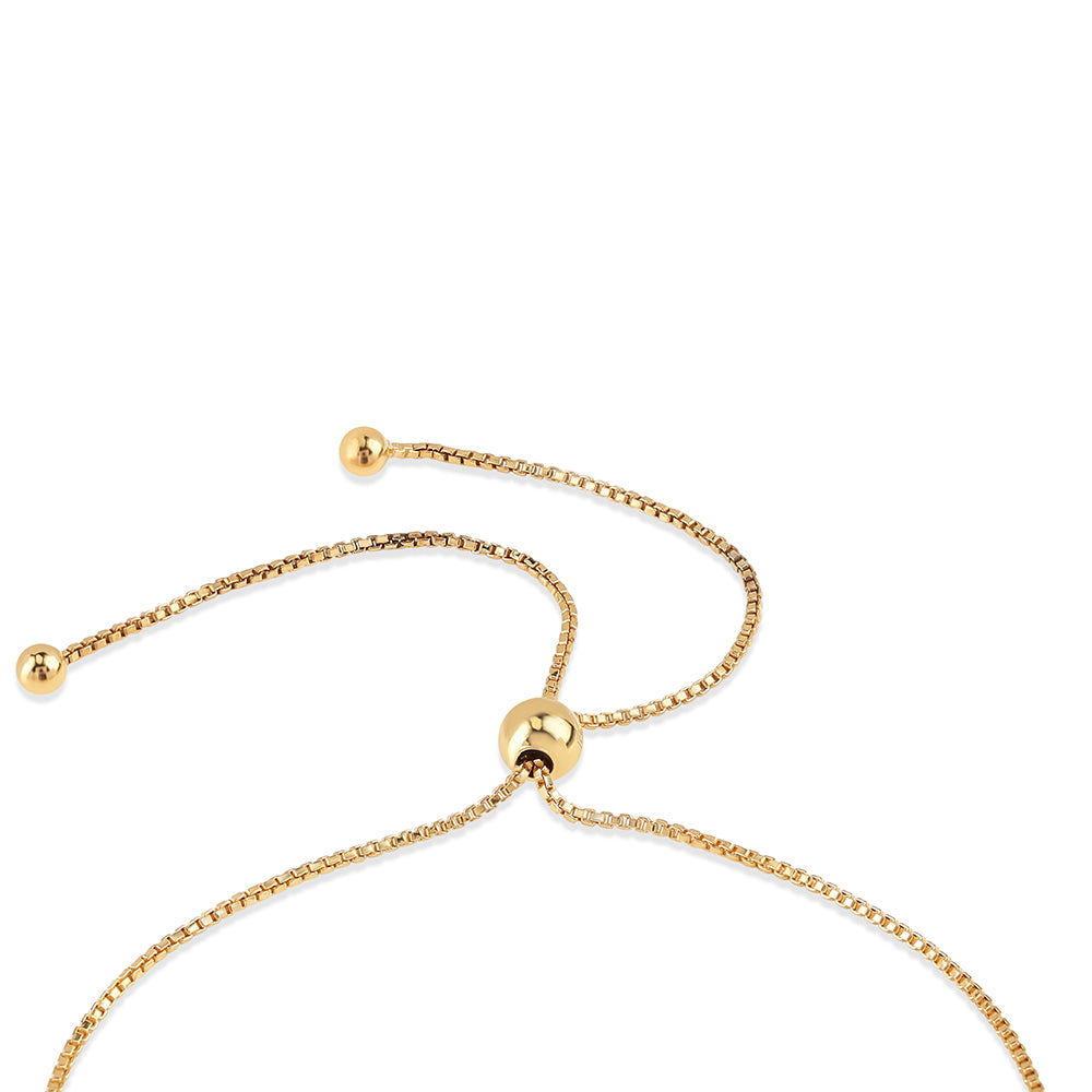 Goldplattiertes Silberarmband mit rotem Diamant und weißem Diamant 2