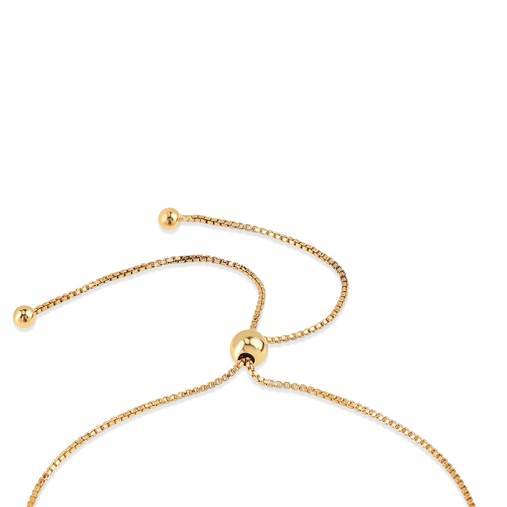 Goldplattiertes Silberarmband mit rotem Diamant und weißem Diamant 5