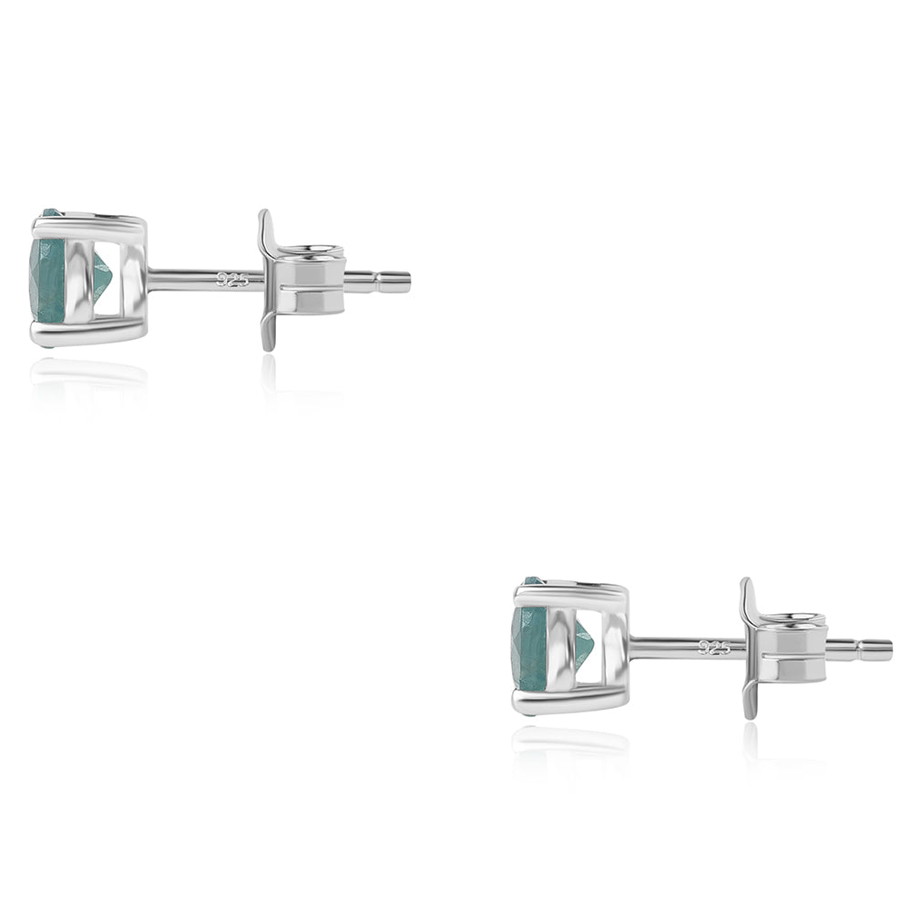 Silberohrringe mit Grandidierit