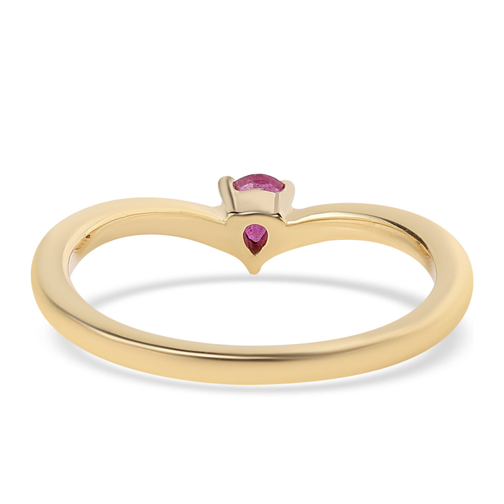 schmuckgarnitur aus Goldplattierte Silber mit Rubin aus Mosambik und blauem Diamant