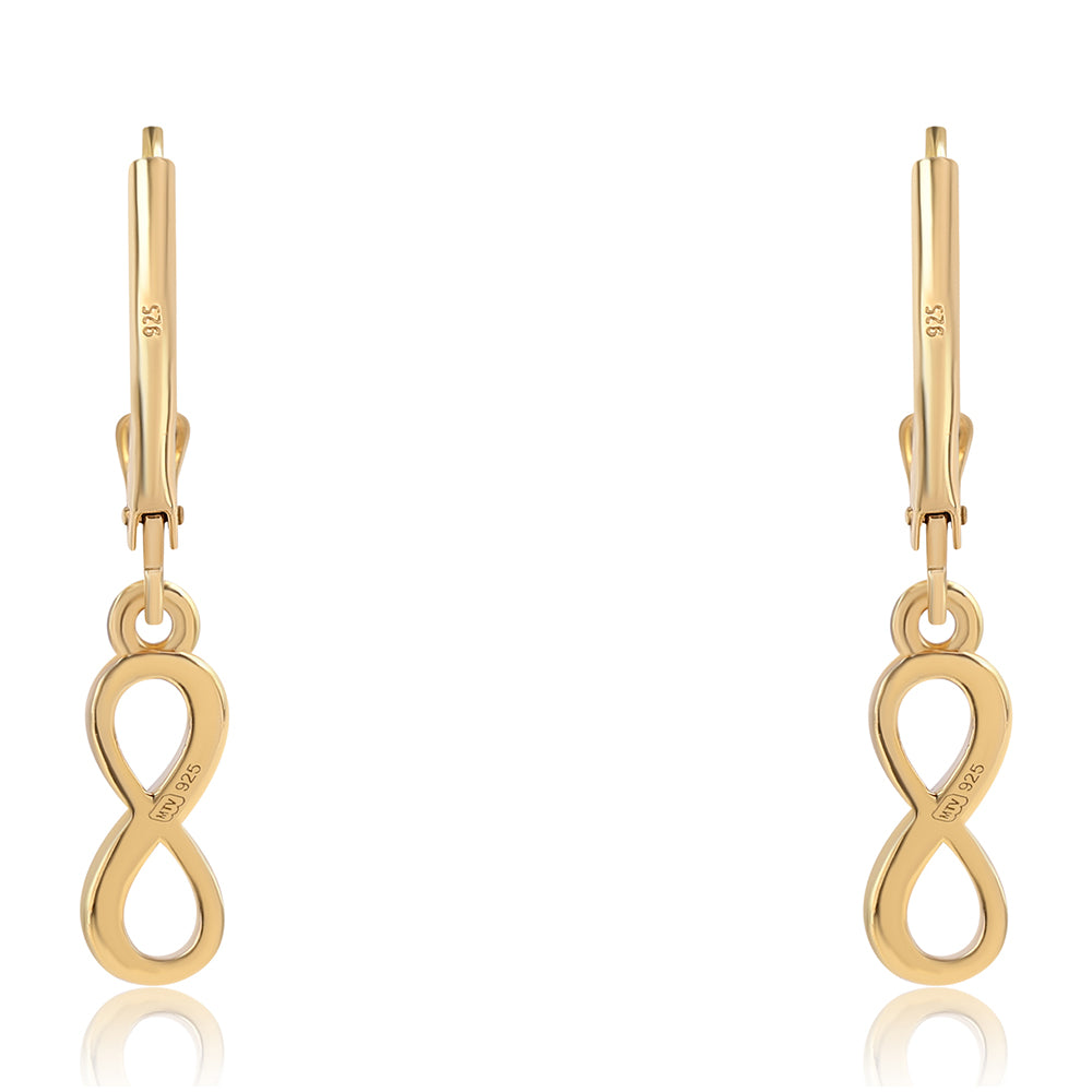 Goldplattierte Silberohrringe mit blauem Diamant