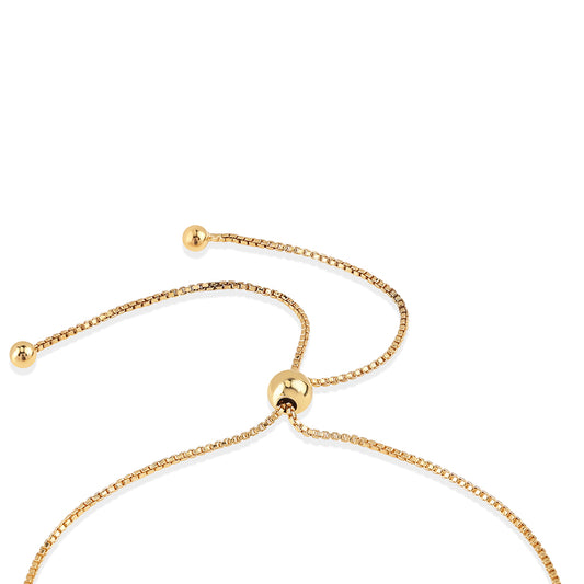 Goldplattiertes Silberarmband mit Rubin aus Mosambik und weißem Topas