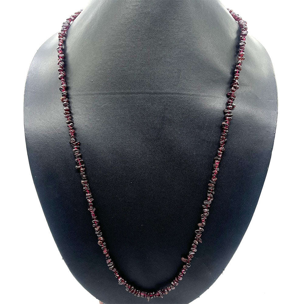 künstlicher Perle Halskette mit rotem Granat