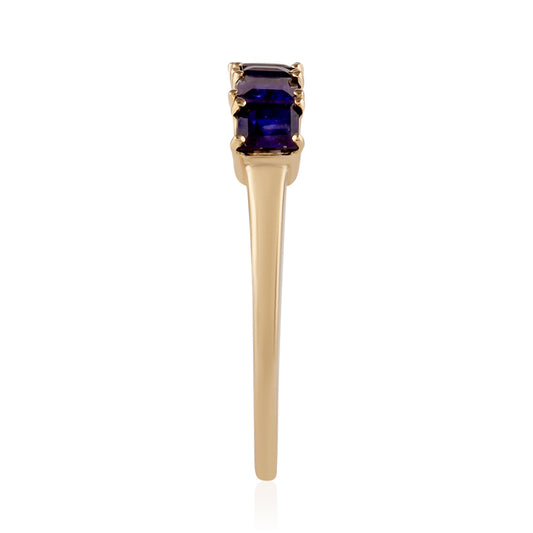 Goldring mit Thai Saphir