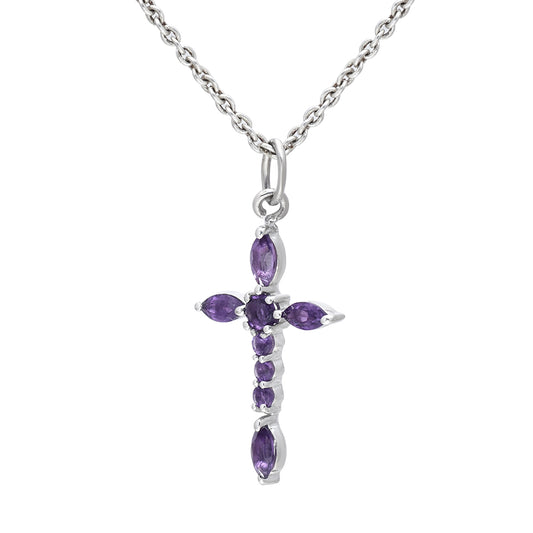 Silberanhänger mit marokkanischem Amethyst