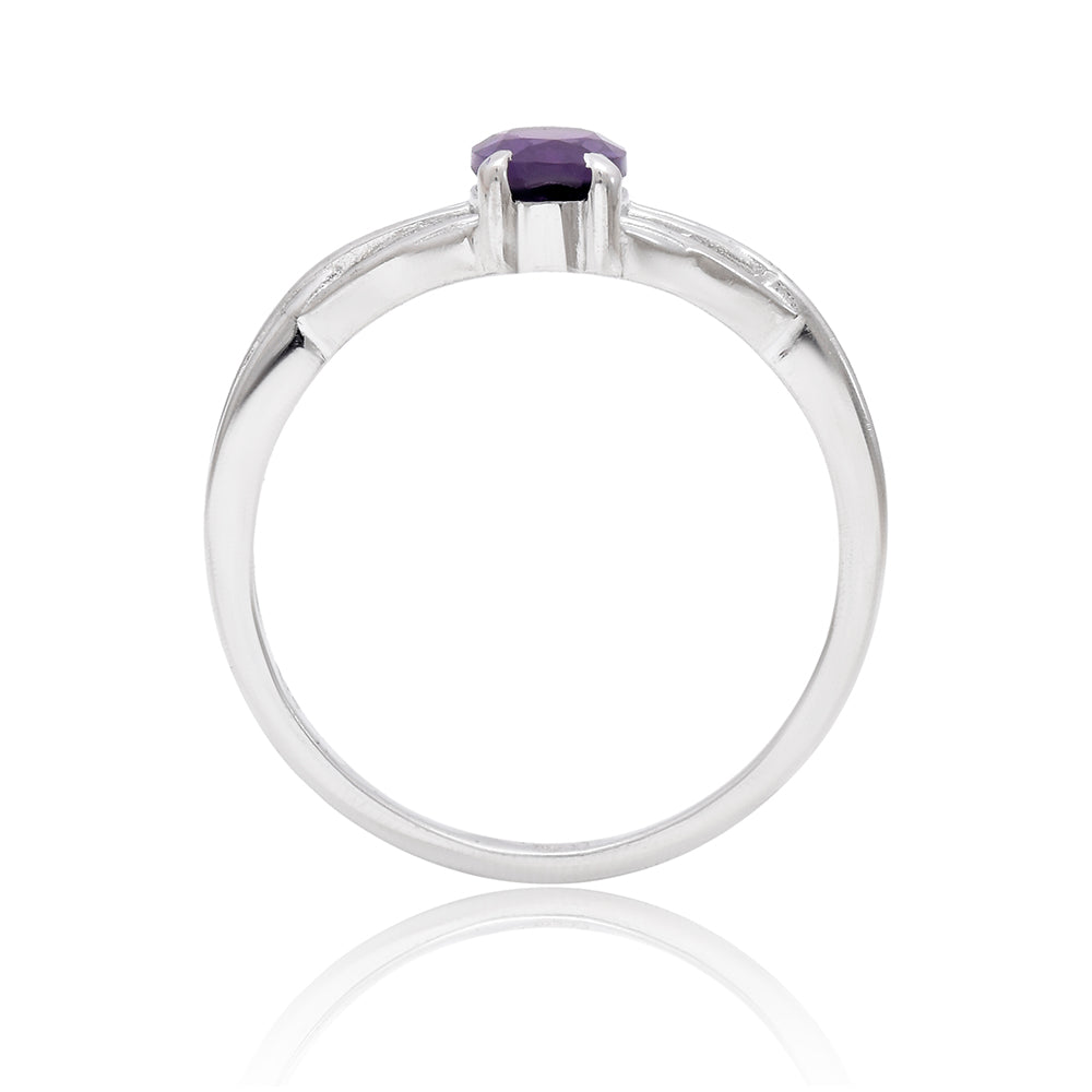 Silberring mit marokkanischem Amethyst