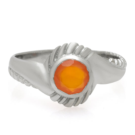 Silberring mit rotem Achat