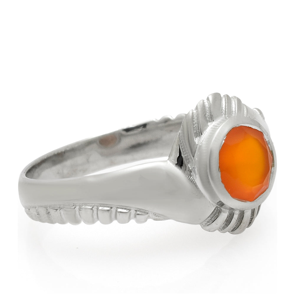 Silberring mit rotem Achat