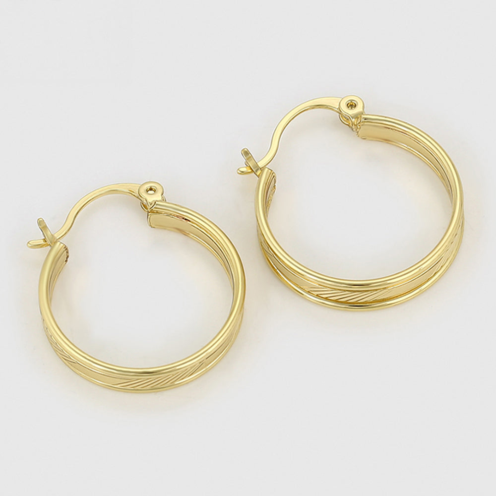 Ohrringe aus goldplattierter Legierung